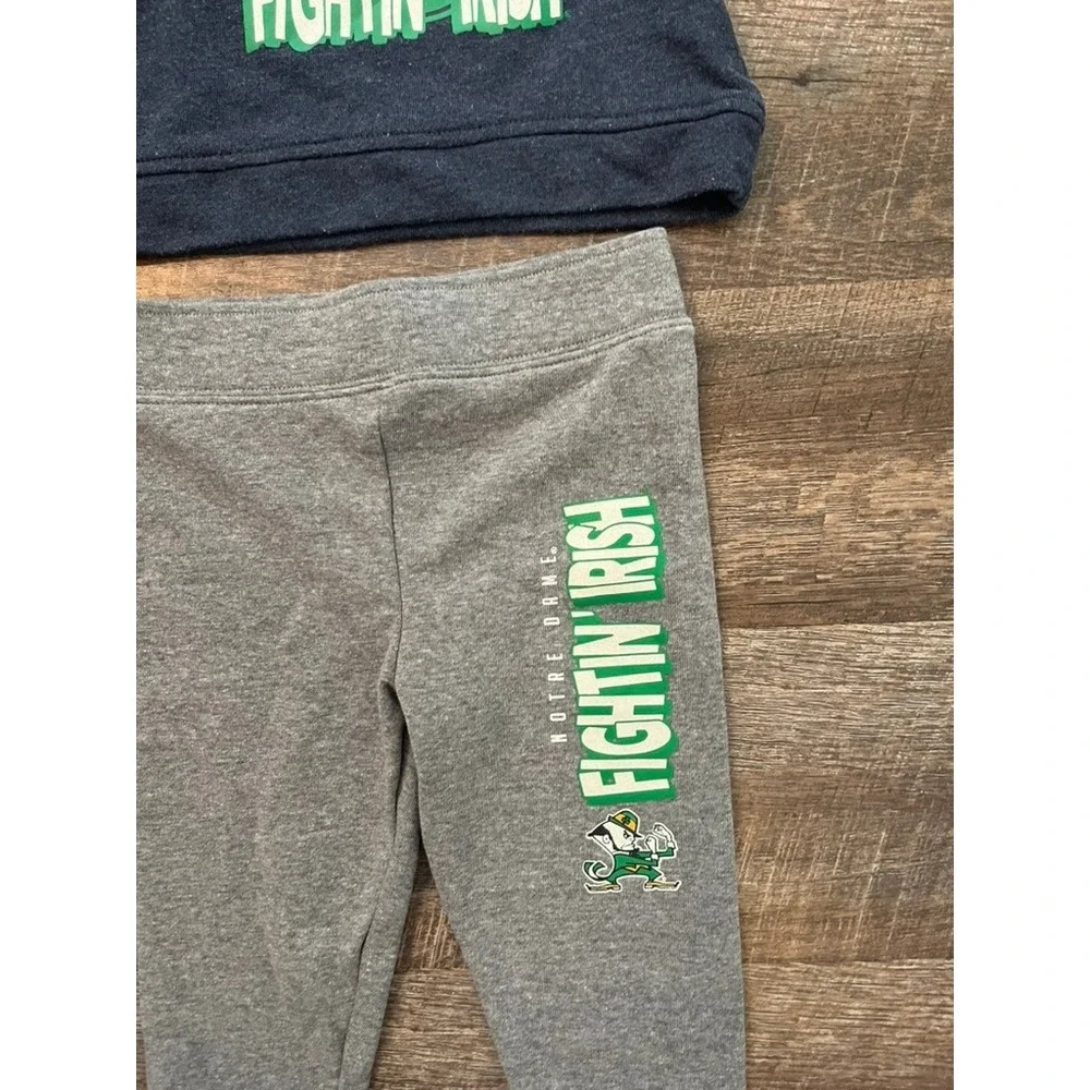 Gen2 Notre Dame Fighting Irish Kids Hoodie and Pants Set Navy Grey 18M